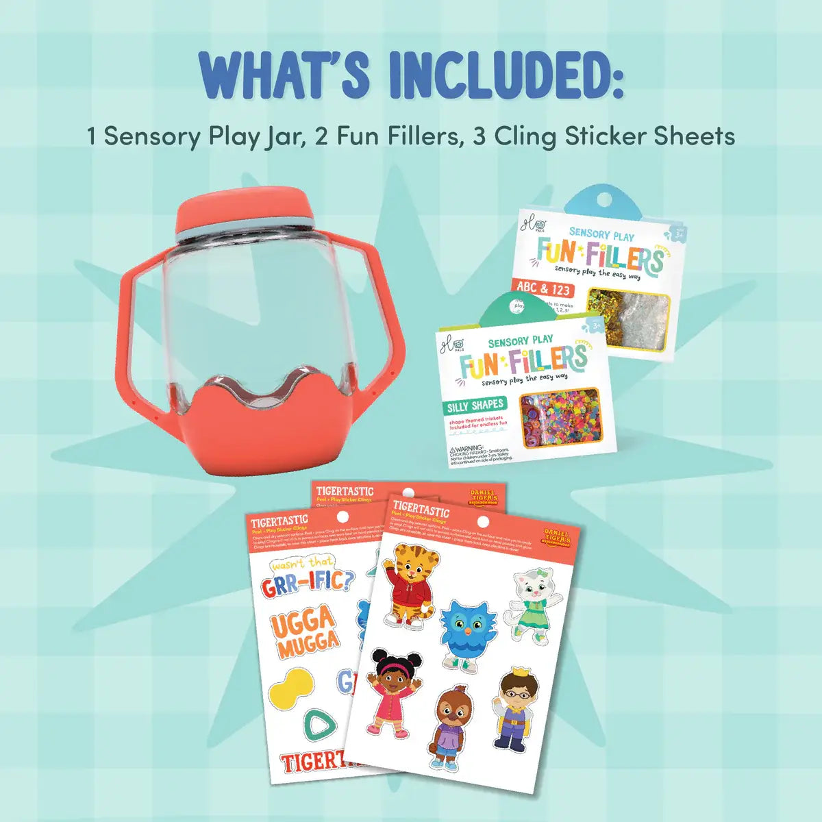 Glo Pals DIY Sensory Jar Gift Set - Daniel Tiger