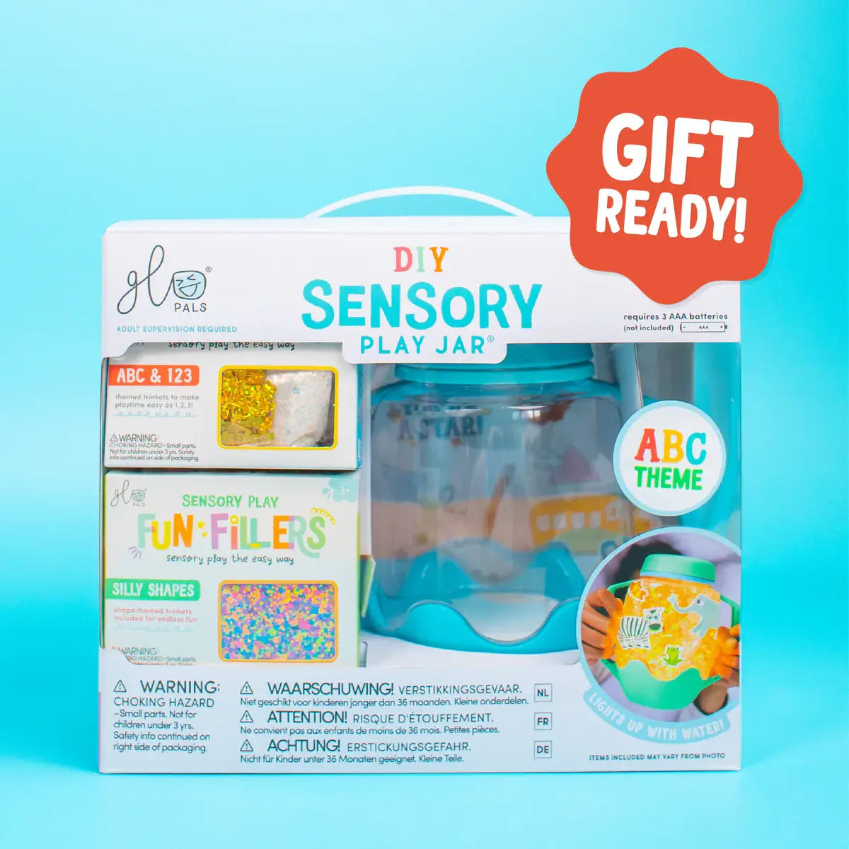 Glo Pals DIY Sensory Jar Gift Set - Blue - ABC