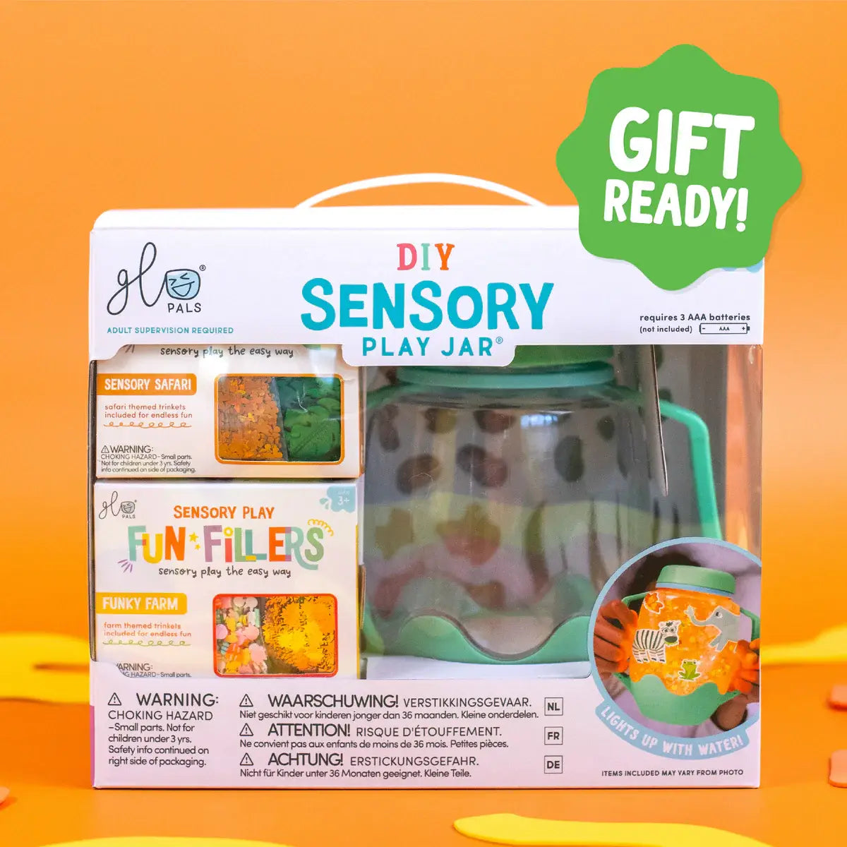 Glo Pals DIY Sensory Jar Gift Set - Green - Zoo