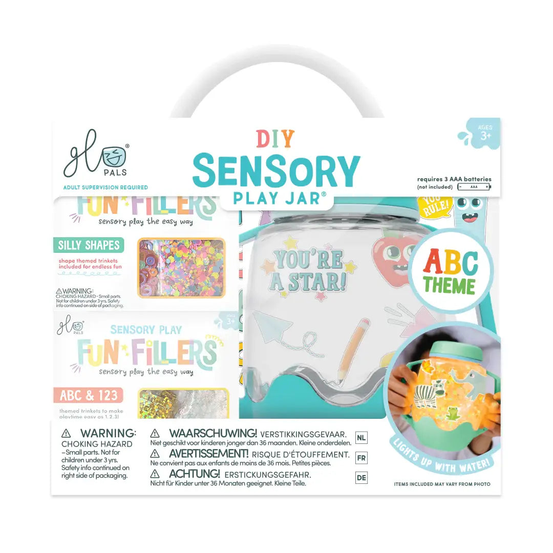 Glo Pals DIY Sensory Jar Gift Set - Blue - ABC