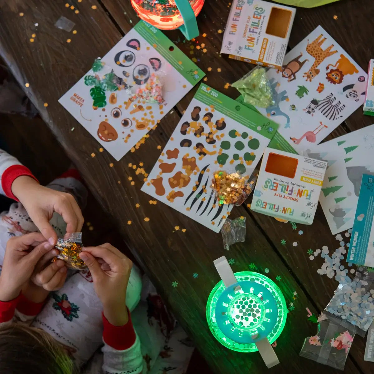Glo Pals DIY Sensory Jar Gift Set - Green - Zoo