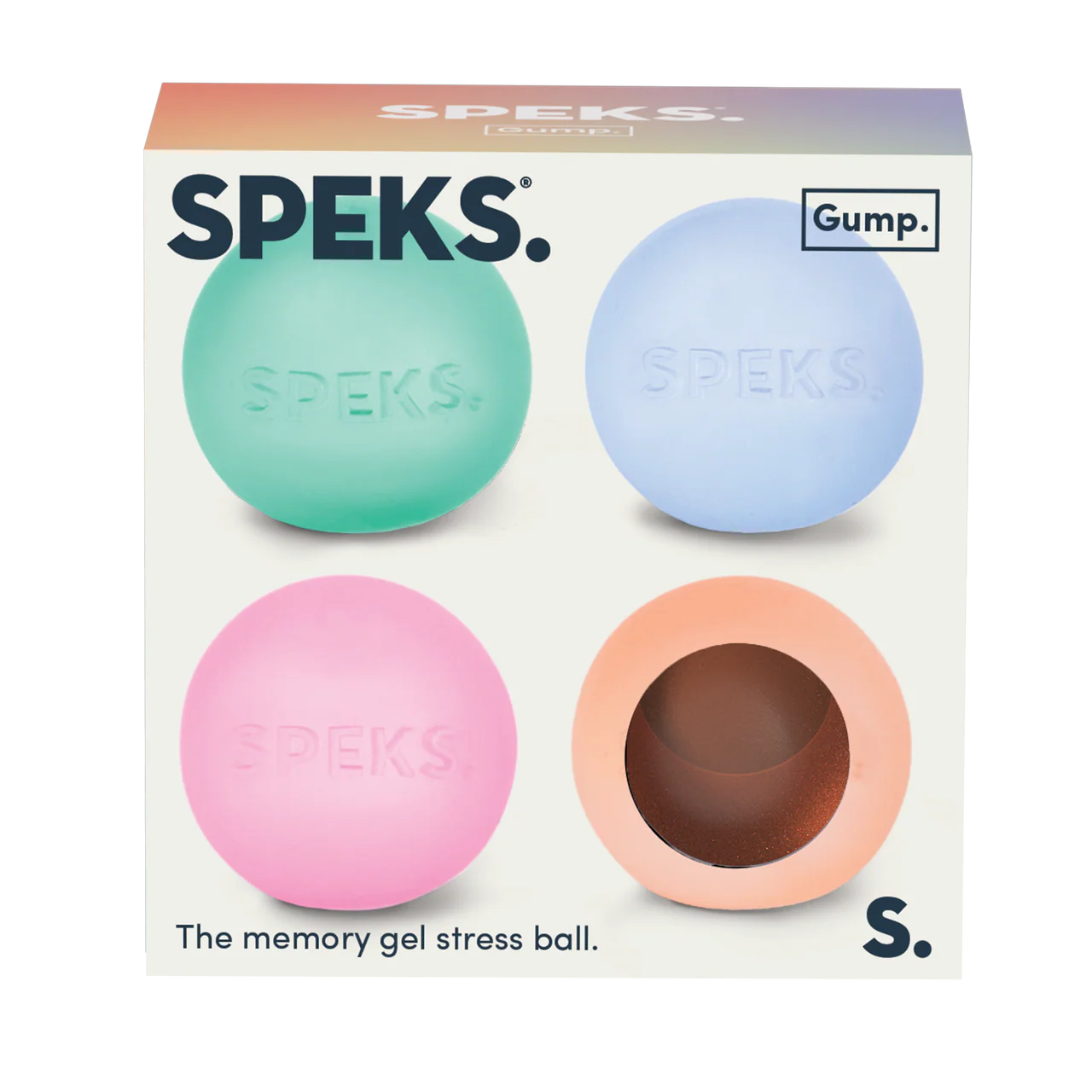 Speks Mini Gump 4 Pack - The Memory Gel Stress Ball