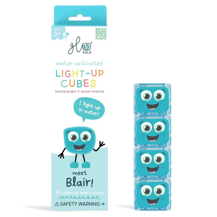 Glo Pals Light up Sensory Cubes - 4 Pack