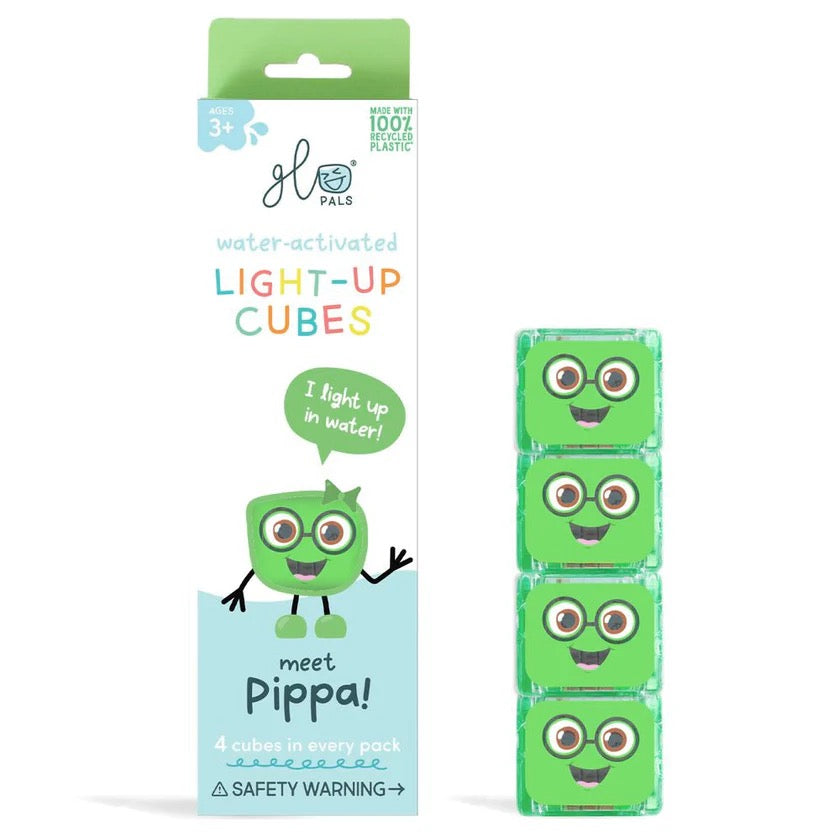 Glo Pals Light up Sensory Cubes - 4 Pack