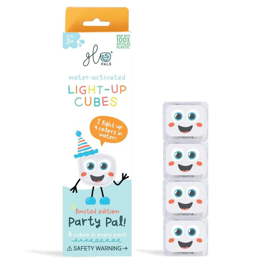 Glo Pals Light up Sensory Cubes - 4 Pack
