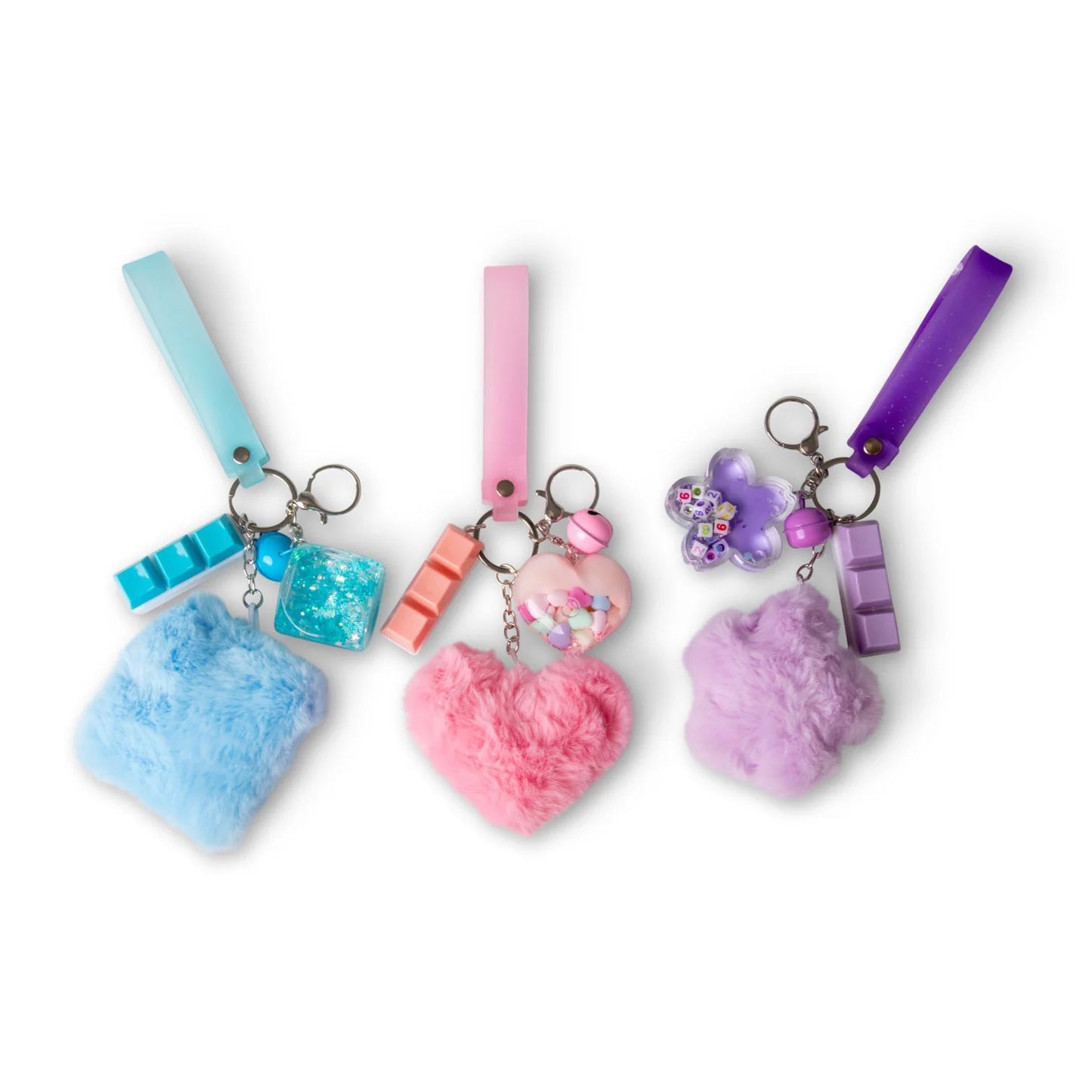 Fluffy fidget Keychains