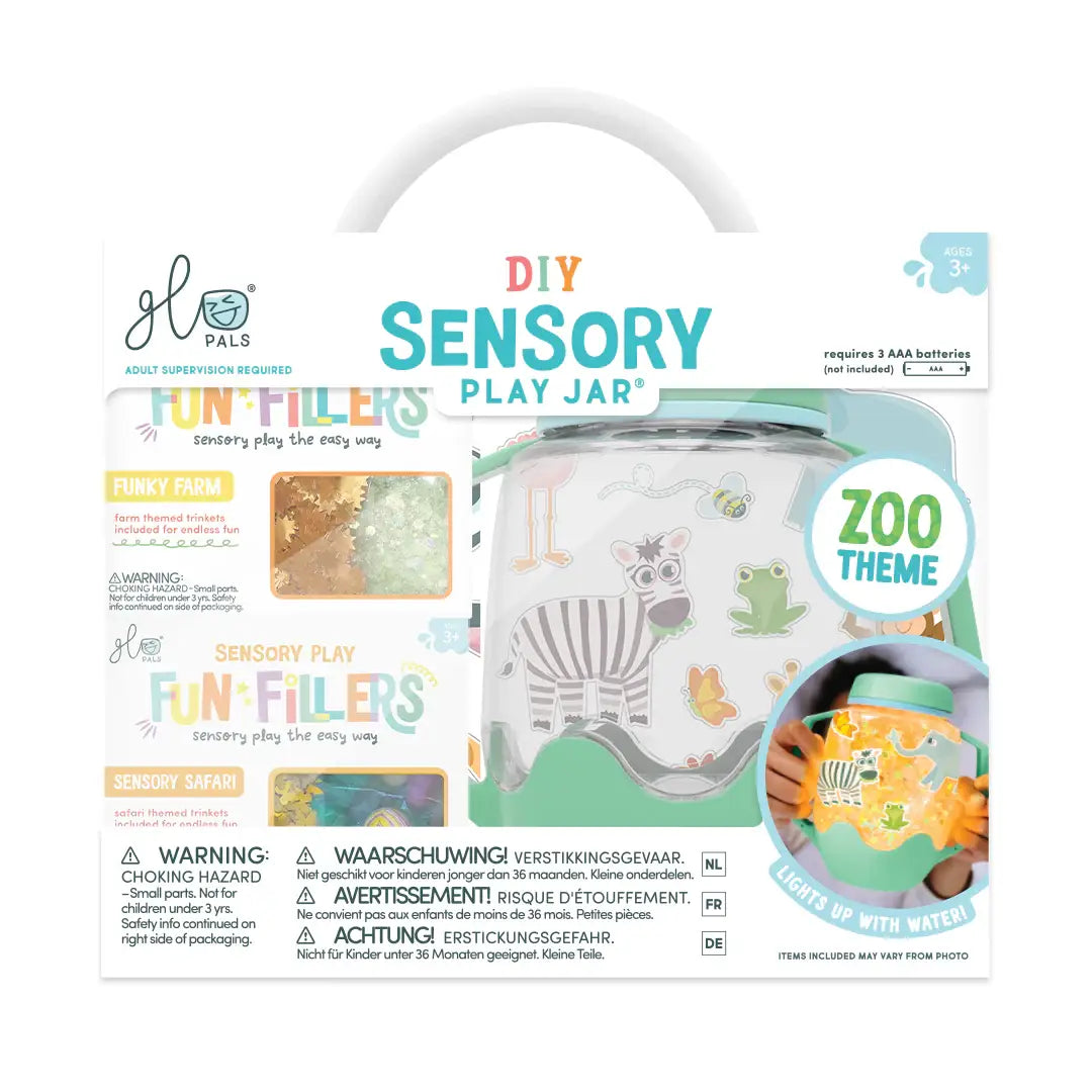 Glo Pals DIY Sensory Jar Gift Set - Green - Zoo