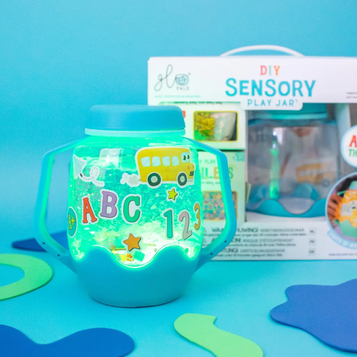Glo Pals DIY Sensory Jar Gift Set - Blue - ABC